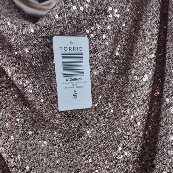Torrid Sequin Dressy Top, Size 6X, NWT - Picture 8 of 10